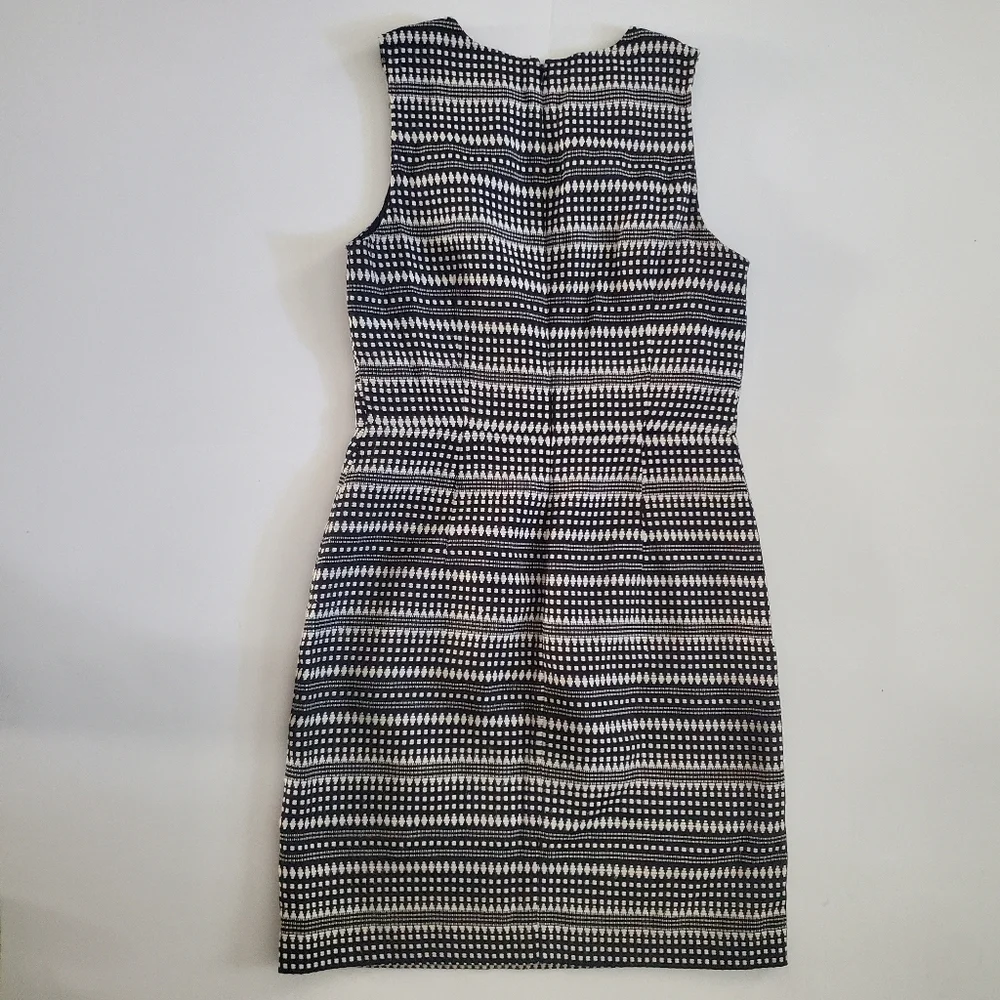 Banana Republic Black & White sleeveless dress sz 6 - Picture 7 of 13
